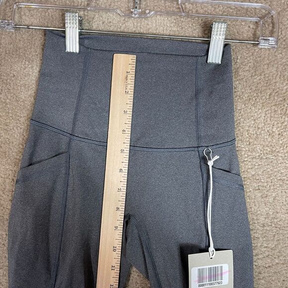 Everlane Perform Leggings Womens Size XXS 2XS Gray Heather Pocket High Rise NEW - Picture 8 of 13